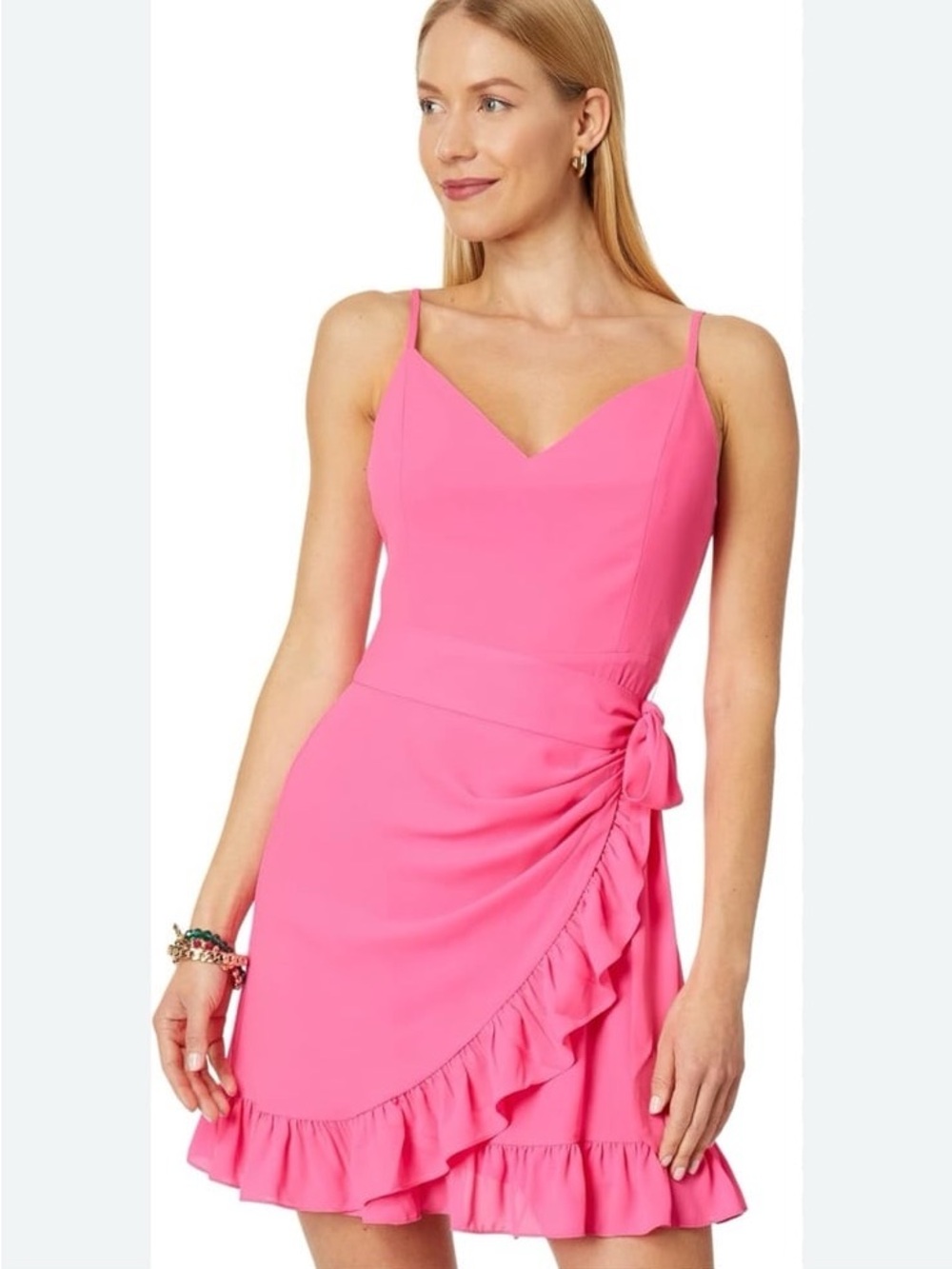 Lilly Pulitzer Hot Pink Alisa Wrap Dress